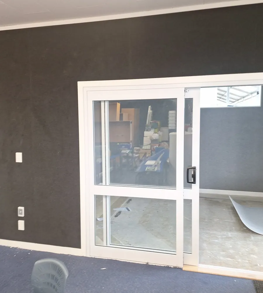 New internal glazed door and wall linings